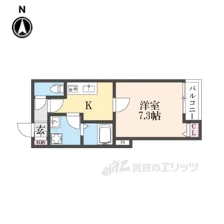 ランドレーヴ尼崎【1階】の間取り