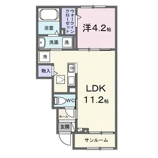 キャンディー・ココ【1階】の間取り
