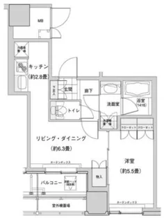 ウエストパークタワー池袋【10階】の間取り