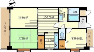 ストークマンション中山【2階】の間取り