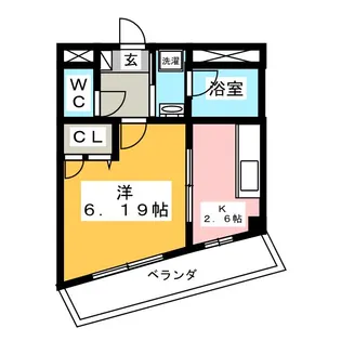 メゾンAMK【3階】の間取り
