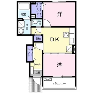 クレメントC【1階】の間取り