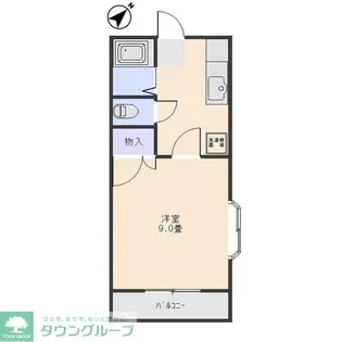 パークハイツキクカワ【2階】の間取り
