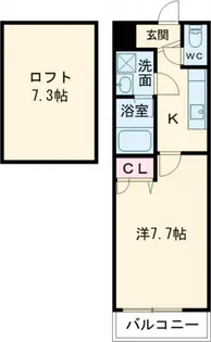 フジパレス初芝駅南I番館【2階】の間取り