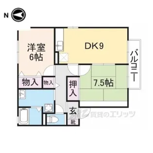 セジュールこもがわ【2階】の間取り