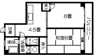Y’sビルI【4階】の間取り