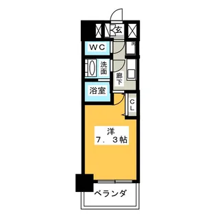 プレサンス栄フェル【11階】の間取り