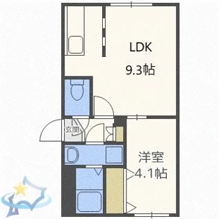 ポーザ宮の沢【2階】の間取り