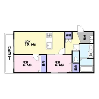 ミライテラス【2階】の間取り