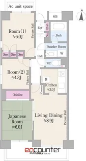 ラフィーネ阿佐谷【7階】の間取り