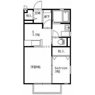 ADESSO(アデッソ) A棟【2階】の間取り