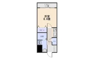 リベルテ淡島【2階】の間取り