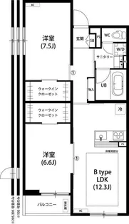 リブリ八木【1階】の間取り