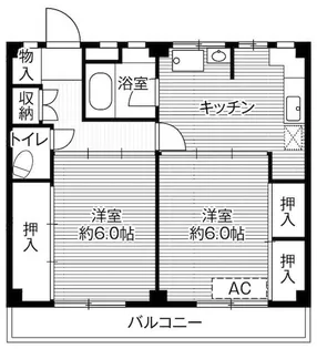 ビレッジハウス根岸1号棟【1階】の間取り