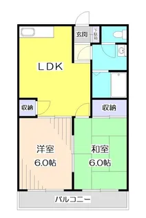グリーンハウス所沢【2階】の間取り
