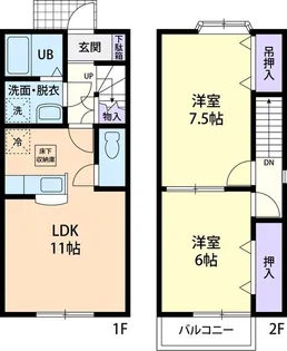 Bailey Hills III【2階】の間取り