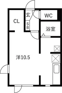 SATOMI STAY I【1階】の間取り