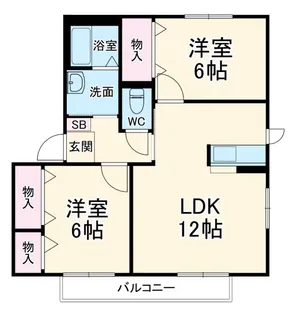ルミエール稲垣【2階】の間取り