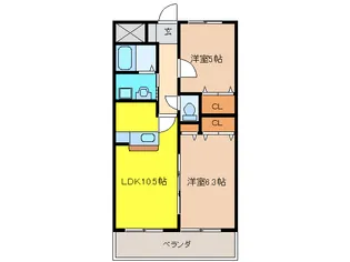 ルミエール扶桑【4階】の間取り