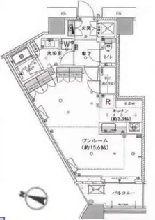 勝どきザ・タワー【36階】の間取り