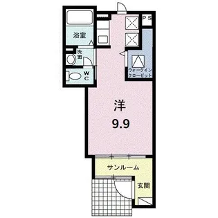 エクスプレシオ【1階】の間取り