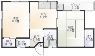 内門荘【2階】の間取り