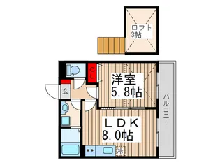 デンドライト【2階】の間取り