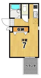 北白川BCBGCLUB【1階】の間取り