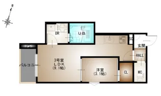 Regalest 青崎I【1階】の間取り