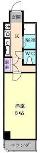 APEX覚王山【2階】の間取り
