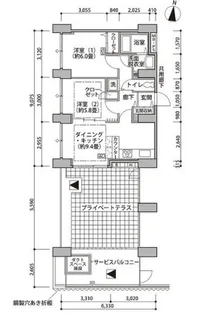 東雲キャナルコートCODAN14号棟【11階】の間取り