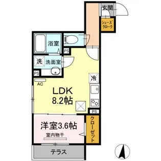 ルミエール【1階】の間取り