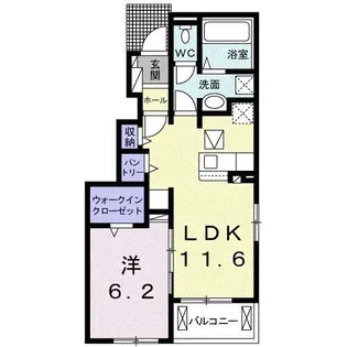フリーデ【1階】の間取り