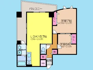 スロ-ハスコ-ト【2階】の間取り