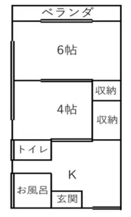 コーポラスナカノ【2階】の間取り