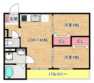 RAD大正【2階】の間取り