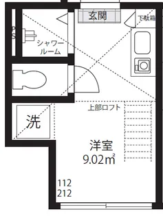QUQURI Kotakecho (ククリ小竹町)【1階】の間取り