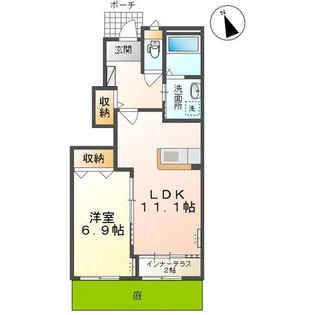 ベルフォレスタI【1階】の間取り