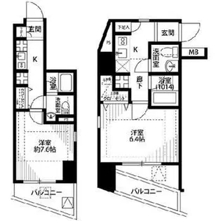 プレールドゥーク駒澤大学前【3階】の間取り