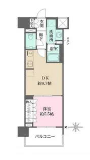 ザ・パークハウスアーバンス渋谷【4階】の間取り