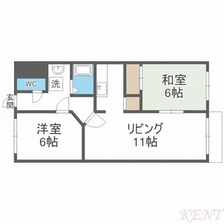ケントピア【3階】の間取り