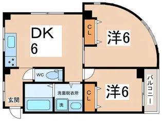 トマトレジデンス千代崎【3階】の間取り