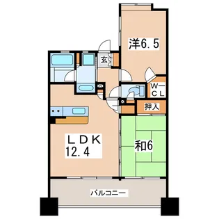 グリーン・ウッド郡山【5階】の間取り