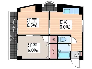 吉川ビル【4階】の間取り