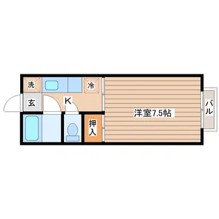 ハウスサンパーク【1階】の間取り