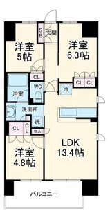 BLESS宮崎台【4階】の間取り