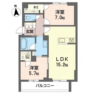 ベレオ東小金井【1階】の間取り