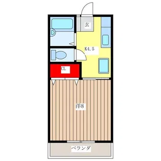 光陽ハイツ【1階】の間取り
