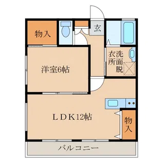 ローズハウス【2階】の間取り