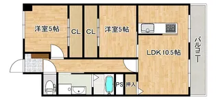 スカイコートタキモト【10階】の間取り